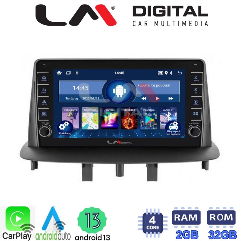 LM Digital - LM ZG4145 GPS Οθόνη OEM Multimedia Αυτοκινήτου για RENAULT MEGANE3 (CarPlay/AndroidAuto/BT/GPS/WIFI/GPRS)