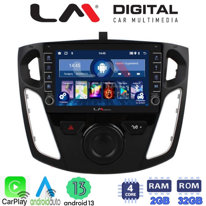 LM Digital - LM ZG4150 GPS Οθόνη OEM Multimedia Αυτοκινήτου για FORD FOCUS 2015&gt;2018 (CarPlay/AndroidAuto/BT/GPS/WIFI/GPRS)