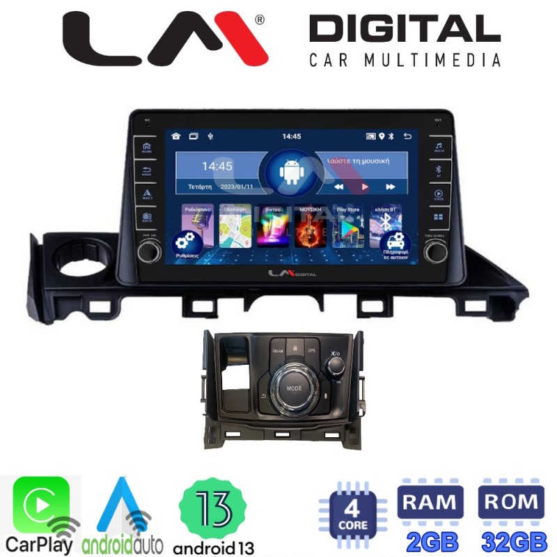 LM Digital - LM ZG4214 GPS Οθόνη OEM Multimedia Αυτοκινήτου για Mazda 6 2017 &gt; 2020 (CarPlay/AndroidAuto/BT/GPS/WIFI/GPRS)