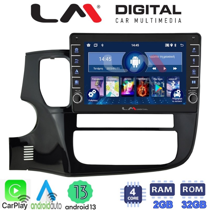 LM Digital - LM ZG4231 GPS Οθόνη OEM Multimedia Αυτοκινήτου για MITSUBISHI OUTLANDER  2013&gt; (CarPlay/AndroidAuto/BT/GPS/WIFI/GPRS)