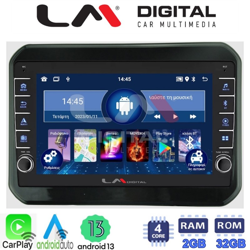 LM Digital - LM ZG4232 GPS Οθόνη OEM Multimedia Αυτοκινήτου για SUZUKI IGNIS 2016&gt; (CarPlay/AndroidAuto/BT/GPS/WIFI/GPRS)