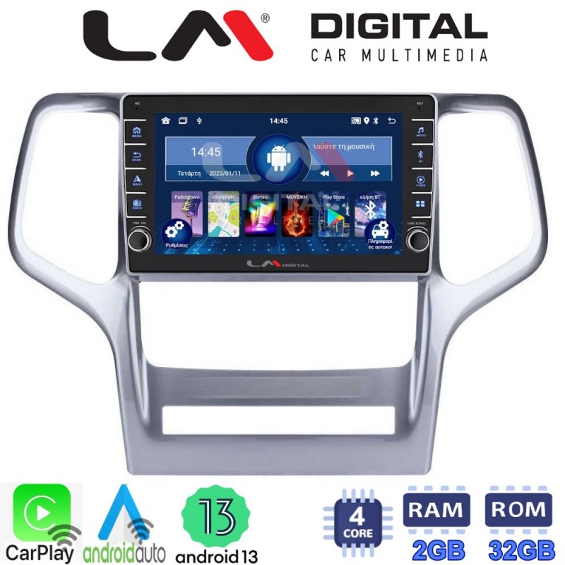 LM Digital - LM ZG4234 GPS Οθόνη OEM Multimedia Αυτοκινήτου για Jeep Gran Cherokee 2011 &gt; 2013 (CarPlay/AndroidAuto/BT/GPS/WIFI/GPRS)