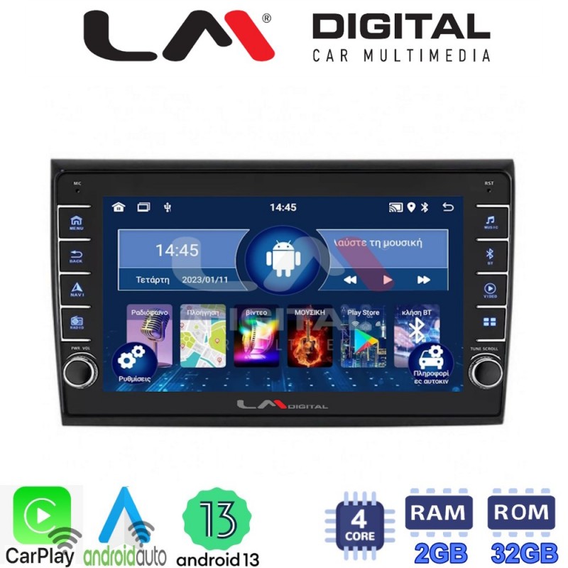 LM Digital - LM ZG4250 GPS Οθόνη OEM Multimedia Αυτοκινήτου για Fiat Bravo 2007&gt; (CarPlay/AndroidAuto/BT/GPS/WIFI/GPRS)