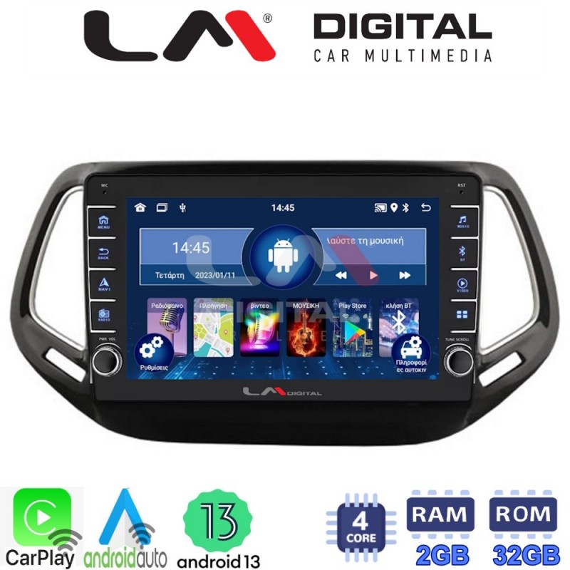 LM Digital - LM ZG4253 GPS Οθόνη OEM Multimedia Αυτοκινήτου για JEEP COMPASS 2017&gt; (CarPlay/AndroidAuto/BT/GPS/WIFI/GPRS)