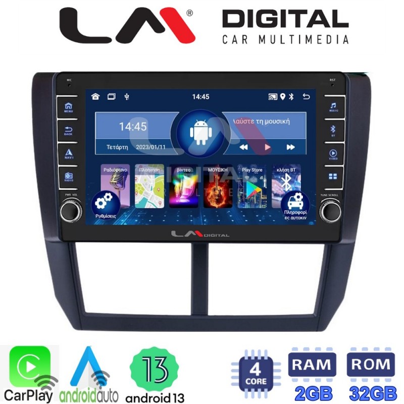 LM Digital - LM ZG4272 GPS Οθόνη OEM Multimedia Αυτοκινήτου για SUBARU IMPREZA-FORESTER 2009&gt;2012 (CarPlay/AndroidAuto/BT/GPS/WIFI/GPRS)