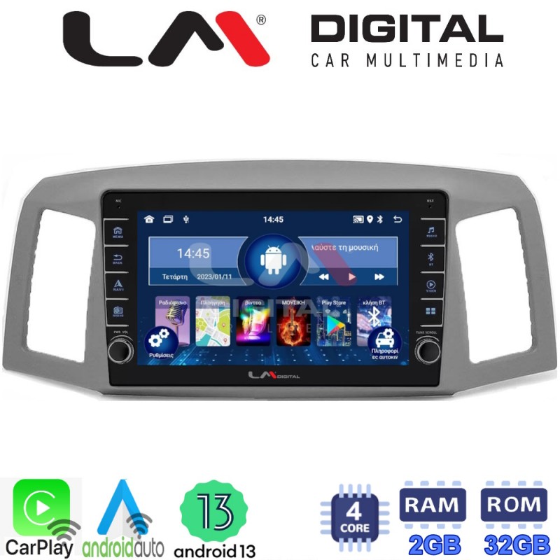 LM Digital - LM ZG4307 GPS Οθόνη OEM Multimedia Αυτοκινήτου για Jeep Grand Cherokee 2004 &gt; 2011 (CarPlay/AndroidAuto/BT/GPS/WIFI/GPRS)