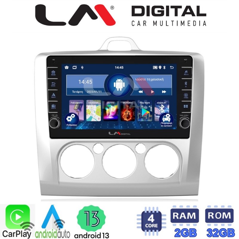 LM Digital - LM ZG4329 GPS Οθόνη OEM Multimedia Αυτοκινήτου για FORD FOCUS 2004&gt;2012 (CarPlay/AndroidAuto/BT/GPS/WIFI/GPRS)