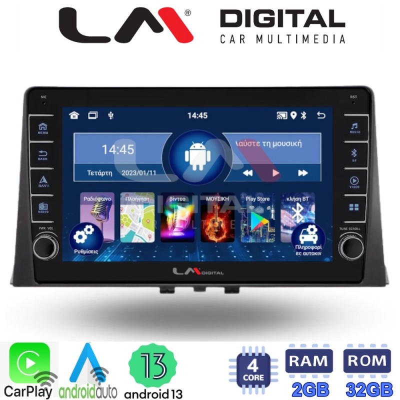 LM Digital - LM ZG4331 GPS Οθόνη OEM Multimedia Αυτοκινήτου για CITROEN BERLINGO - PEUGEOT PARTNER 2008&gt;2018  (CarPlay/AndroidAuto/BT/GPS/WIFI/GPRS)