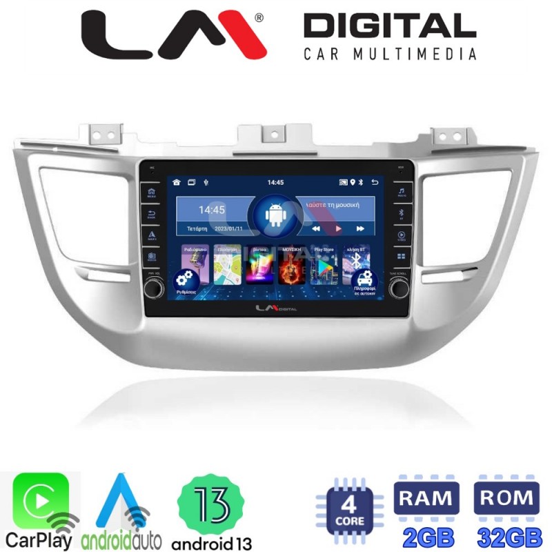 LM Digital - LM ZG4361 GPS Οθόνη OEM Multimedia Αυτοκινήτου για Hyundai Tucson 2015 &lt; 2019 (CarPlay/AndroidAuto/BT/GPS/WIFI/GPRS)