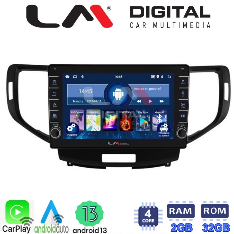 LM Digital - LM ZG4363 GPS Οθόνη OEM Multimedia Αυτοκινήτου για Honda Accord 2008 &gt; 2013 (CarPlay/AndroidAuto/BT/GPS/WIFI/GPRS)