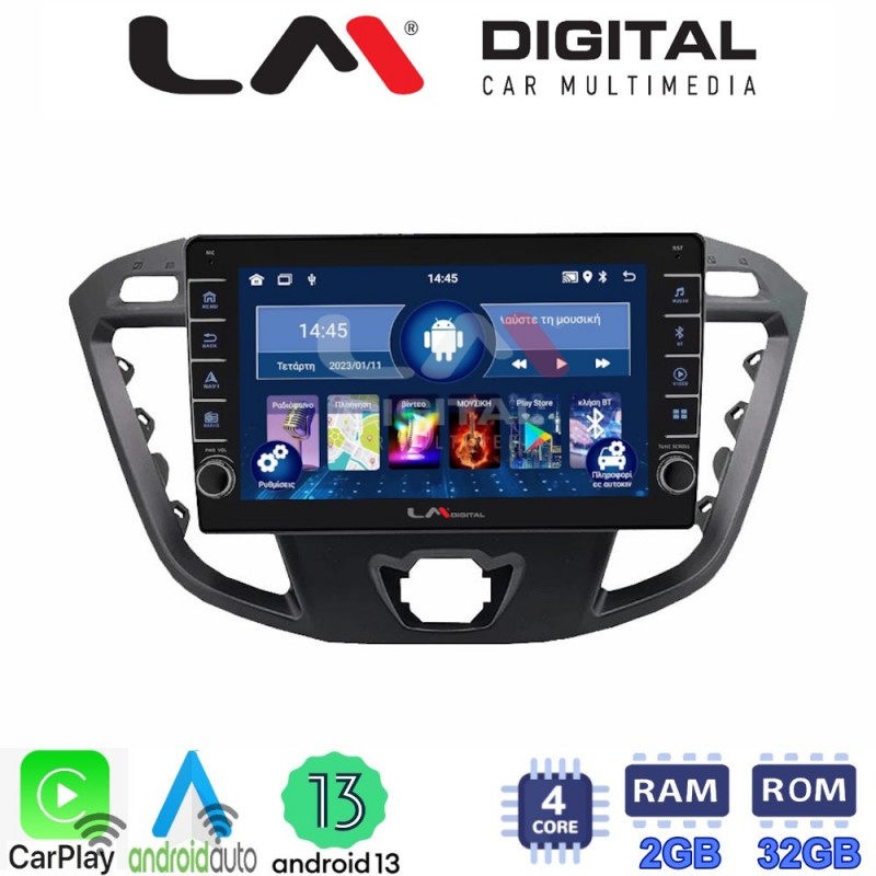 LM Digital - LM ZG4366 GPS Οθόνη OEM Multimedia Αυτοκινήτου για TRANSIT CUSTOM - TOURNEO CUSTOM 2013&gt; (CarPlay/AndroidAuto/BT/GPS/WIFI/GPRS)