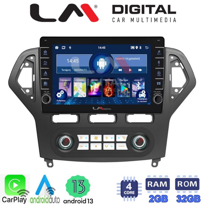 LM Digital - LM ZG4367C GPS Οθόνη OEM Multimedia Αυτοκινήτου για FORD MONDEO 2007 &gt; 2010 (CarPlay/AndroidAuto/BT/GPS/WIFI/GPRS)