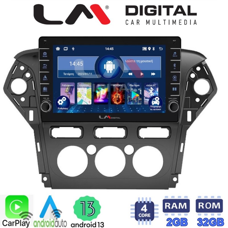 LM Digital - LM ZG4368C GPS Οθόνη OEM Multimedia Αυτοκινήτου για FORD MONDEO 2010 &gt; 2013 (CarPlay/AndroidAuto/BT/GPS/WIFI/GPRS)