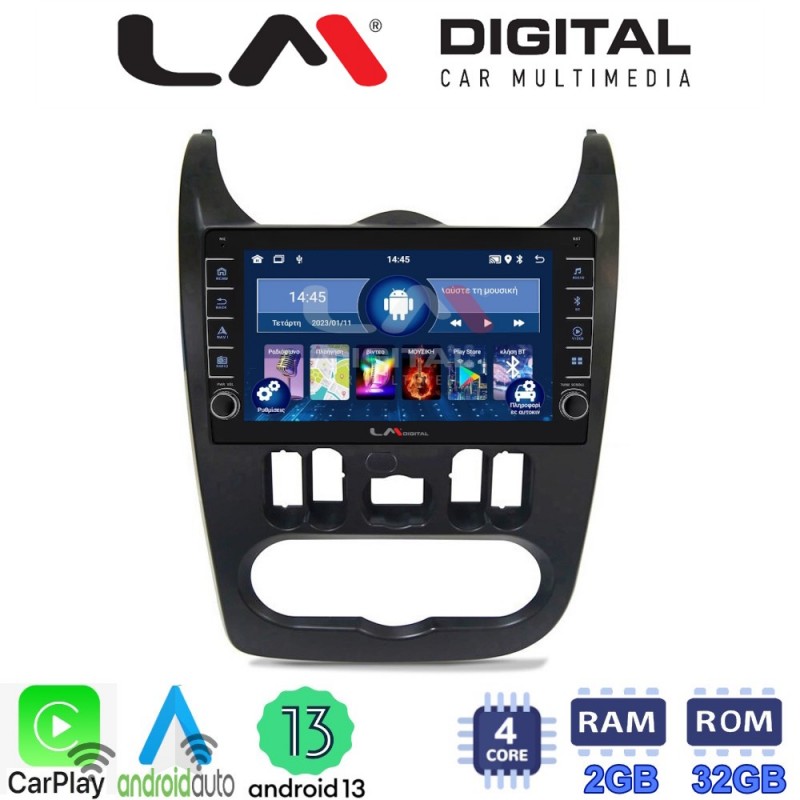 LM Digital - LM ZG4432B GPS Οθόνη OEM Multimedia Αυτοκινήτου για Dacia Duster 2006 &gt; 2012 (CarPlay/AndroidAuto/BT/GPS/WIFI/GPRS)