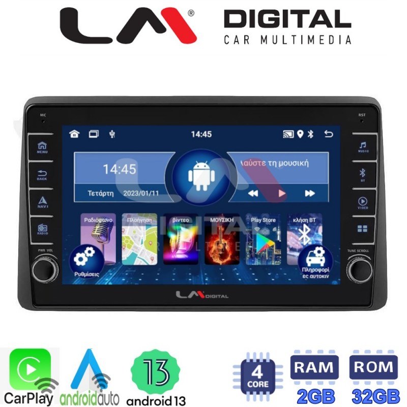 LM Digital - LM ZG4434 GPS Οθόνη OEM Multimedia Αυτοκινήτου για DACIA DUSTER 2019&gt; (CarPlay/AndroidAuto/BT/GPS/WIFI/GPRS)