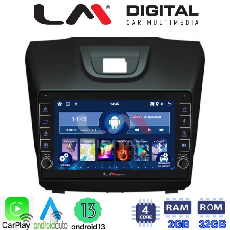 LM Digital - LM ZG4435 GPS Οθόνη OEM Multimedia Αυτοκινήτου για ISUZU DMAX 2012&gt; (CarPlay/AndroidAuto/BT/GPS/WIFI/GPRS)