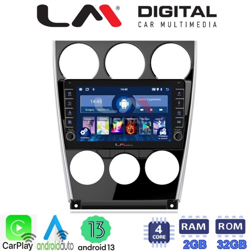 LM Digital - LM ZG4436 GPS Οθόνη OEM Multimedia Αυτοκινήτου για MAZDA 6 facelift 2005&gt;2008  (CarPlay/AndroidAuto/BT/GPS/WIFI/GPRS)