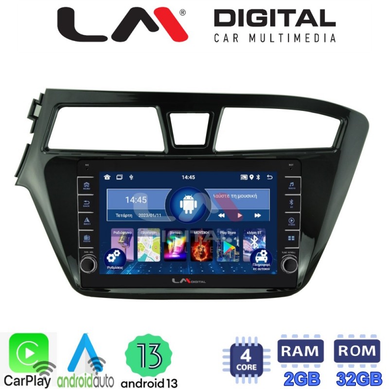 LM Digital - LM ZG4517 GPS Οθόνη OEM Multimedia Αυτοκινήτου για Hyundai i20 2015&gt; (CarPlay/AndroidAuto/BT/GPS/WIFI/GPRS)