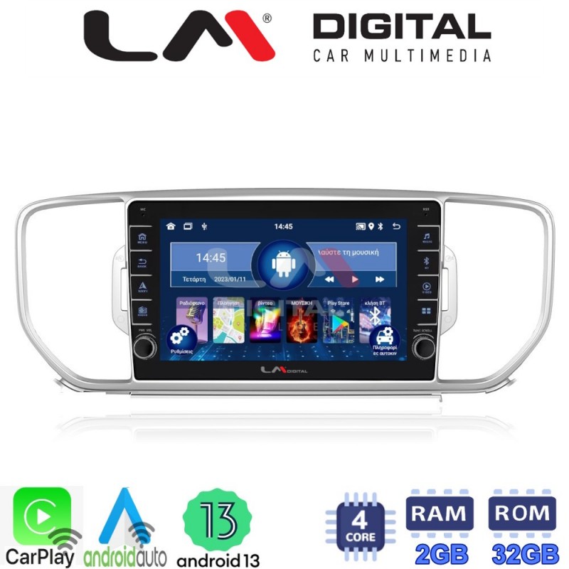 LM Digital - LM ZG4527 GPS Οθόνη OEM Multimedia Αυτοκινήτου για KIA SPORTAGE 2016&gt;2019 (CarPlay/AndroidAuto/BT/GPS/WIFI/GPRS)