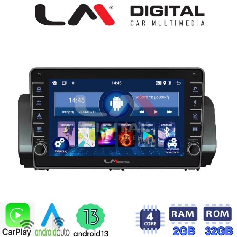 LM Digital - LM ZG4777 GPS Οθόνη OEM Multimedia Αυτοκινήτου για Dacia Logan, Duster, Santero 2021 Facelift (CarPlay/AndroidAuto/BT/GPS/WIFI/GPRS)