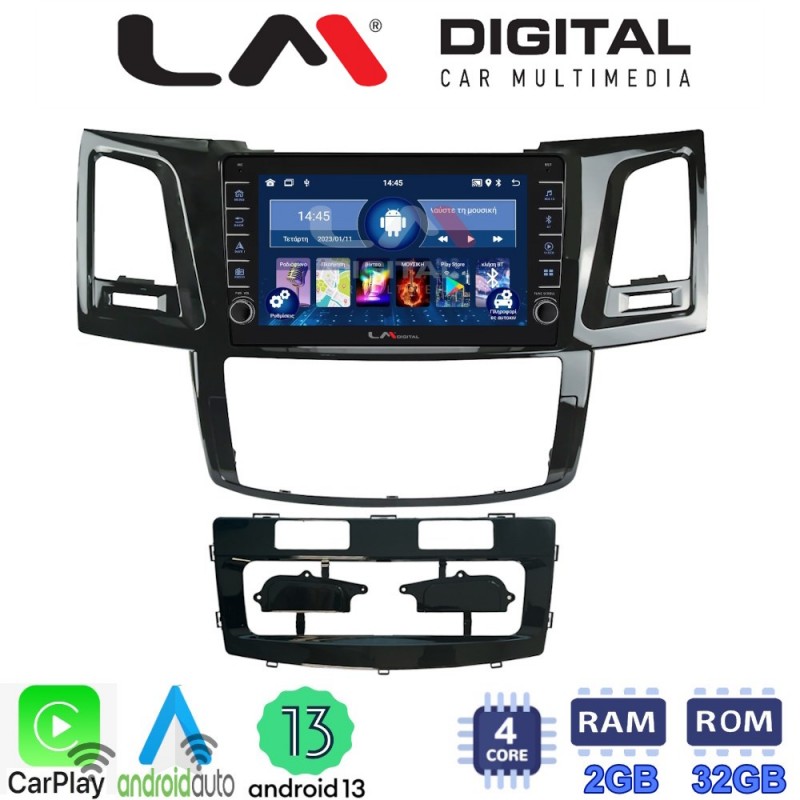 LM Digital - LM ZG4820 GPS Οθόνη OEM Multimedia Αυτοκινήτου για TOYOTA HILUX 2005&gt;2016 (CarPlay/AndroidAuto/BT/GPS/WIFI/GPRS)