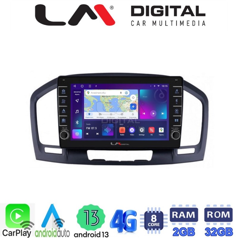 LM Digital - LM ZG8114 GPS Οθόνη OEM Multimedia Αυτοκινήτου για OPEL INSIGNIA 2007-2013 (CarPlay/AndroidAuto/BT/GPS/WIFI/GPRS)