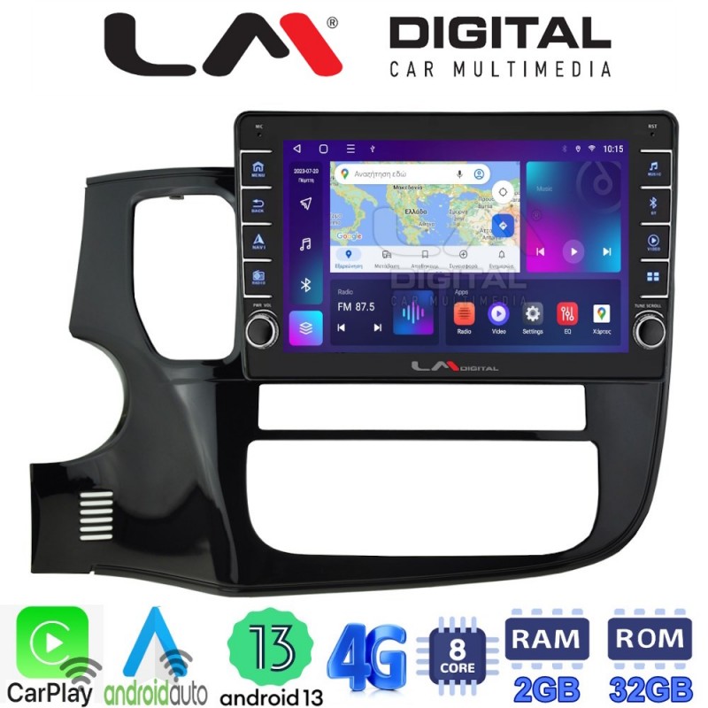 LM Digital - LM ZG8231 GPS Οθόνη OEM Multimedia Αυτοκινήτου για MITSUBISHI OUTLANDER  2013&gt; (CarPlay/AndroidAuto/BT/GPS/WIFI/GPRS)