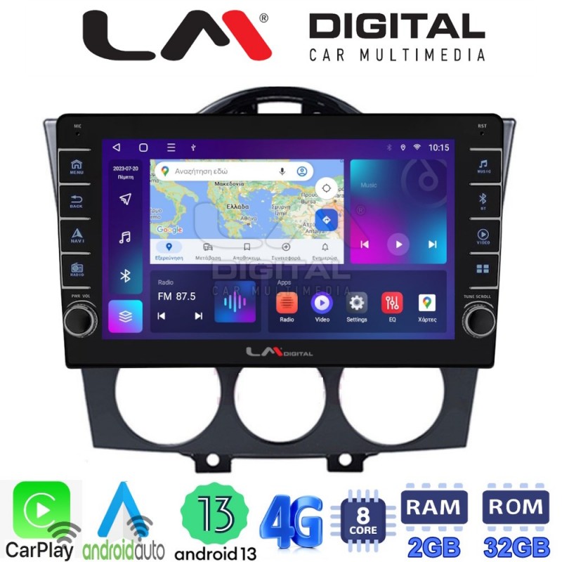 LM Digital - LM ZG8304 GPS Οθόνη OEM Multimedia Αυτοκινήτου για ΠΡΟΣΟΧΗ!!! ΜΕΤΑ ΤΗΝ ΤΟΠΟΘΕΤΗΣΗ Η ΟΘΟΝΗ ΘΑ ΕΞΕΧΕΙ ΑΠO ΤΟ ΤΑΜΠΛΟ 2cmMazda RX8 2001 &gt; 2008 (CarPlay/AndroidAuto/BT/GPS/WIFI/GPRS)