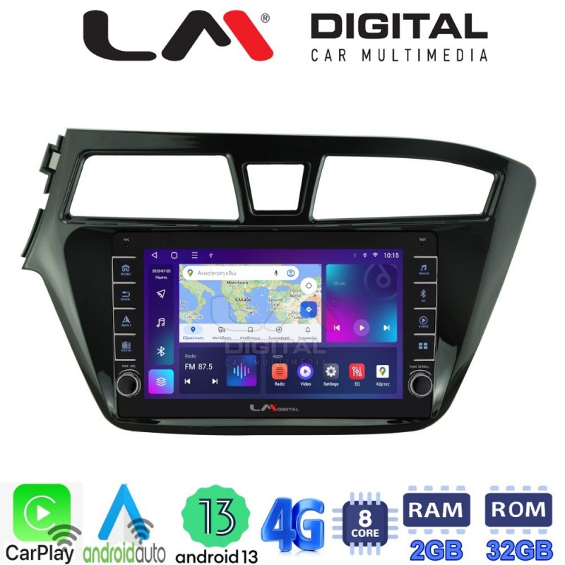 LM Digital - LM ZG8517 GPS Οθόνη OEM Multimedia Αυτοκινήτου για Hyundai i20 2015&gt; (CarPlay/AndroidAuto/BT/GPS/WIFI/GPRS)