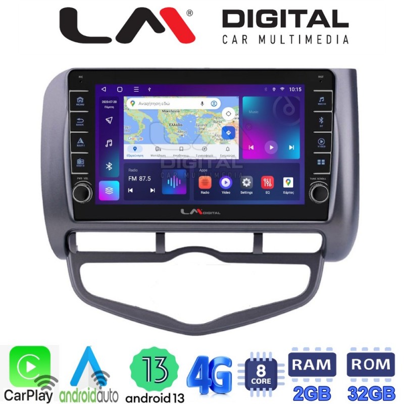 LM Digital - LM ZG8731 GPS Οθόνη OEM Multimedia Αυτοκινήτου για Honda Jazz 2003 - 2008 (CarPlay/AndroidAuto/BT/GPS/WIFI/GPRS)