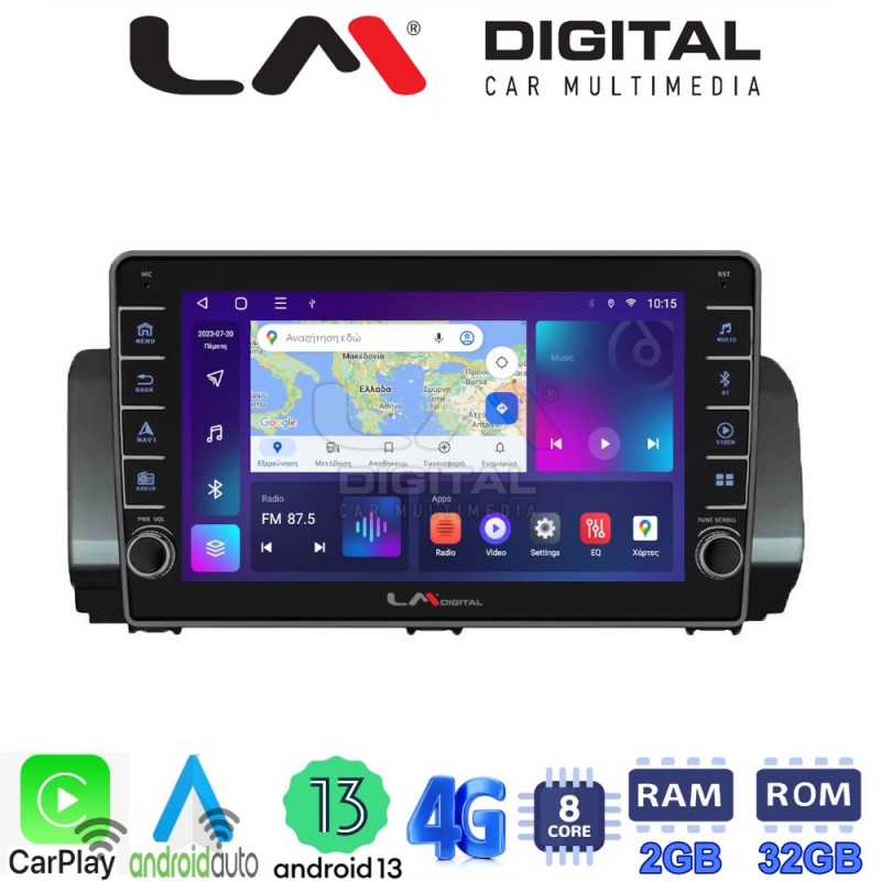 LM Digital - LM ZG8777 GPS Οθόνη OEM Multimedia Αυτοκινήτου για Dacia Logan, Duster, Santero 2021 Facelift (CarPlay/AndroidAuto/BT/GPS/WIFI/GPRS)