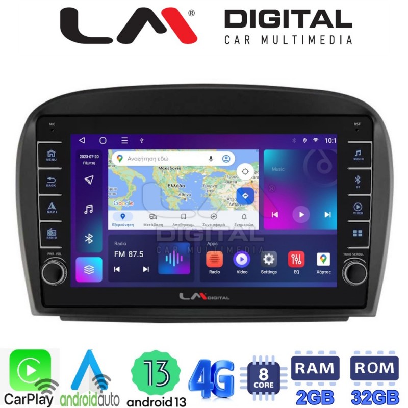 LM Digital - LM ZG8817 GPS Οθόνη OEM Multimedia Αυτοκινήτου για Mercedes SL 2009 &gt; 2014 (CarPlay/AndroidAuto/BT/GPS/WIFI/GPRS)