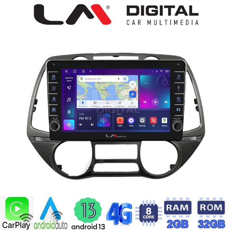 LM Digital - LM ZG8837 GPS Οθόνη OEM Multimedia Αυτοκινήτου για Hyundai i20 2008 &gt; 2014 (CarPlay/AndroidAuto/BT/GPS/WIFI/GPRS)