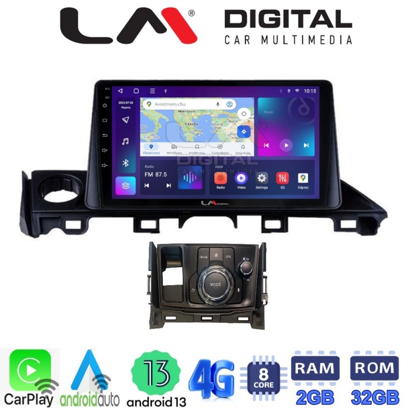 LM Digital - LM ZE8214 GPS Οθόνη OEM Multimedia Αυτοκινήτου για Mazda 6 2017 &gt; 2020 (CarPlay/AndroidAuto/BT/GPS/WIFI/GPRS)