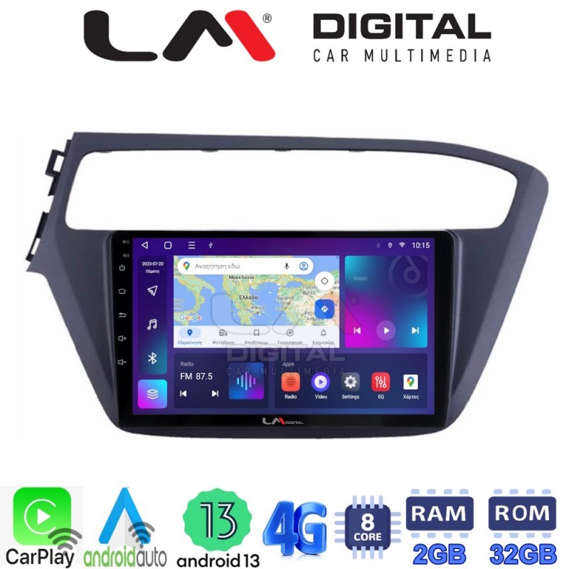 LM Digital - LM ZE8226 GPS Οθόνη OEM Multimedia Αυτοκινήτου για Hyundai i20 2019&gt; (CarPlay/AndroidAuto/BT/GPS/WIFI/GPRS)