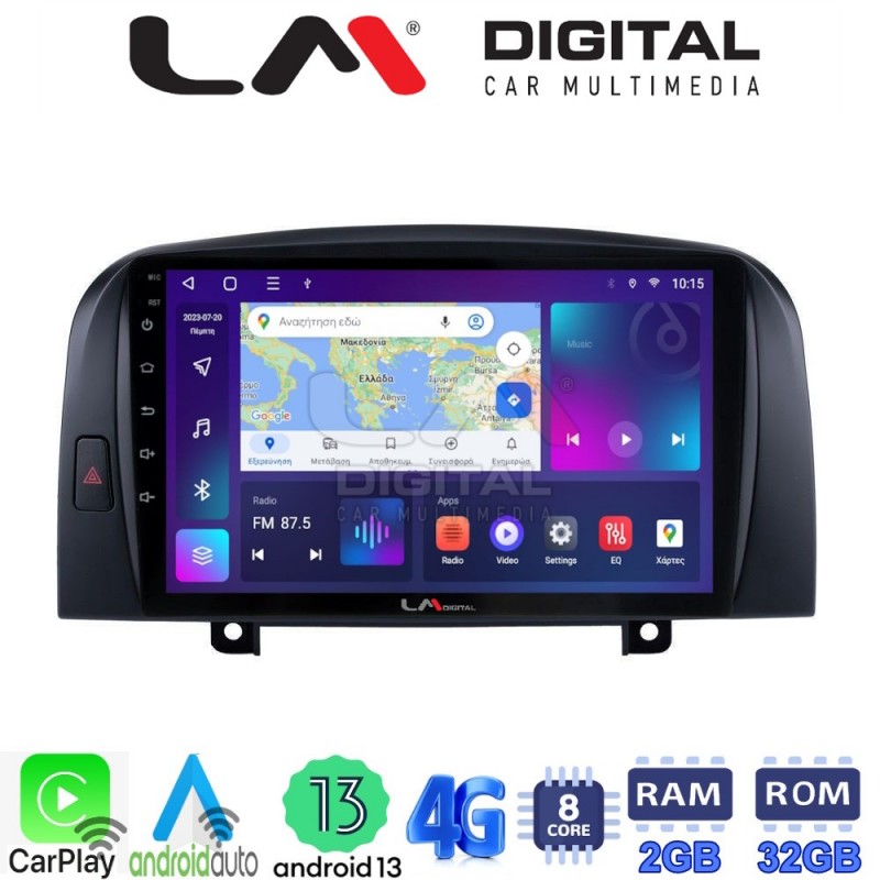 LM Digital - LM ZE8247 GPS Οθόνη OEM Multimedia Αυτοκινήτου για Hyundai Sonata 2006 &gt; 2009 (CarPlay/AndroidAuto/BT/GPS/WIFI/GPRS)