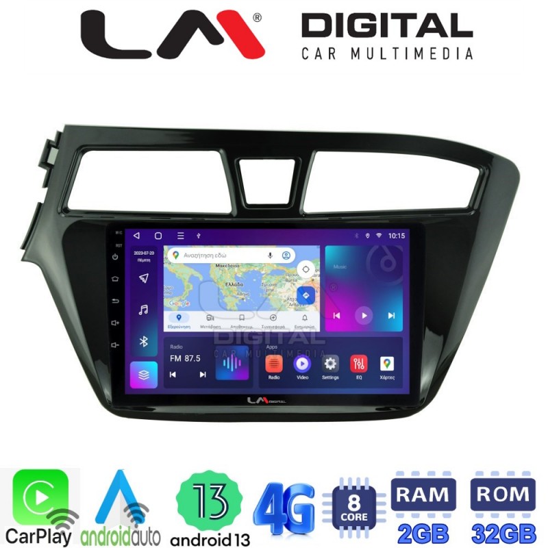 LM Digital - LM ZE8517 GPS Οθόνη OEM Multimedia Αυτοκινήτου για Hyundai i20 2015&gt; (CarPlay/AndroidAuto/BT/GPS/WIFI/GPRS)