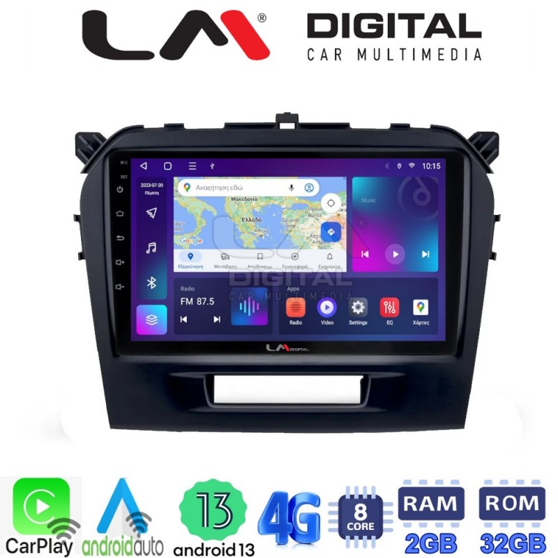 LM Digital - LM ZE8571 GPS Οθόνη OEM Multimedia Αυτοκινήτου για SUZUKI VITARA & BREZZA 2016&gt; (CarPlay/AndroidAuto/BT/GPS/WIFI/GPRS)