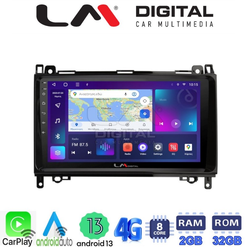 LM Digital - LM ZE8668 GPS Οθόνη OEM Multimedia Αυτοκινήτου για MERCEDES A(W169),B(W245) - SPRINTER - VITO   (CarPlay/AndroidAuto/BT/GPS/WIFI/GPRS)