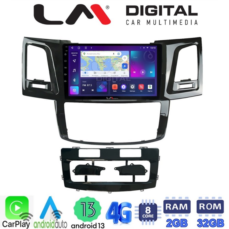 LM Digital - LM ZE8820 GPS Οθόνη OEM Multimedia Αυτοκινήτου για TOYOTA HILUX 2005&gt;2016 (CarPlay/AndroidAuto/BT/GPS/WIFI/GPRS)