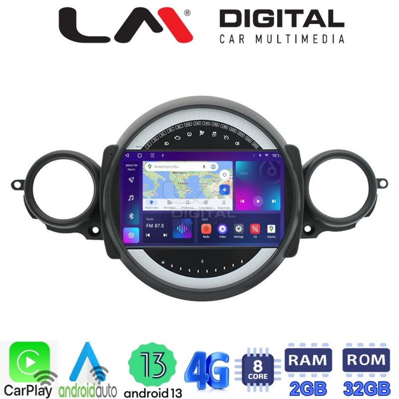 LM Digital - LM ZE8834 GPS Οθόνη OEM Multimedia Αυτοκινήτου για Mini Cooper '07&gt;'14 Clubman 2007 &gt; 2014 (CarPlay/AndroidAuto/BT/GPS/WIFI/GPRS)