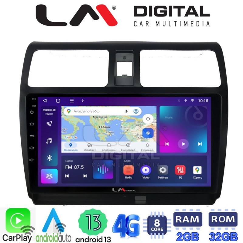 LM Digital - LM ZE8978 GPS Οθόνη OEM Multimedia Αυτοκινήτου για SUZUKI SWIFT 2005 &gt; 2010 (CarPlay/AndroidAuto/BT/GPS/WIFI/GPRS)