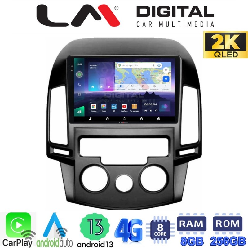 LM Digital - LM ZQ8043AC GPS Οθόνη OEM Multimedia Αυτοκινήτου για HYUNDAI i30 2007-2012  (CarPlay/AndroidAuto/BT/GPS/WIFI/GPRS)