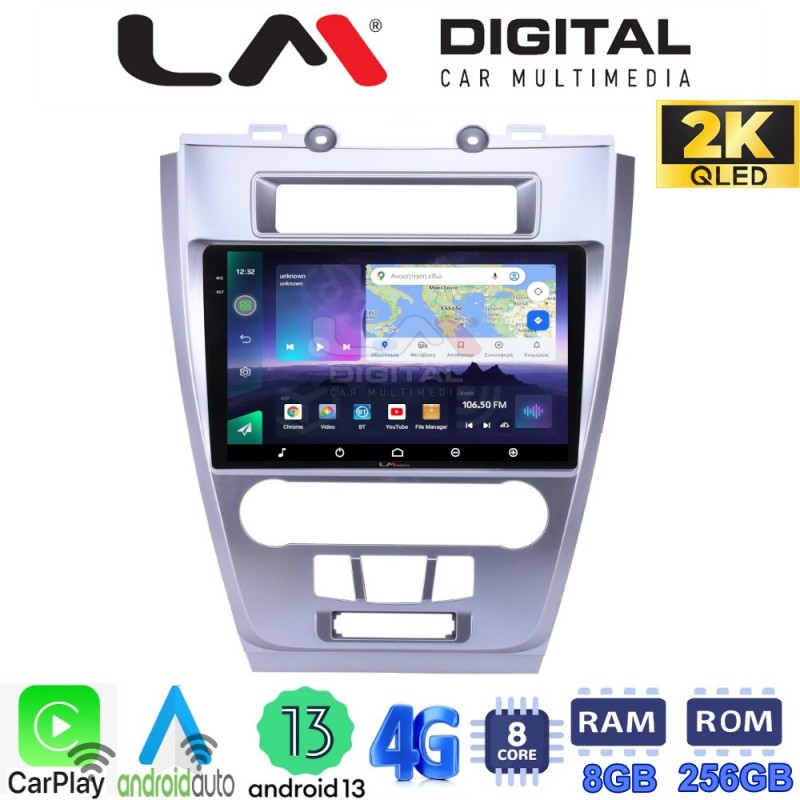 LM Digital - LM ZQ8047 GPS Οθόνη OEM Multimedia Αυτοκινήτου για Ford Fusion 2012&gt;2017 (CarPlay/AndroidAuto/BT/GPS/WIFI/GPRS)