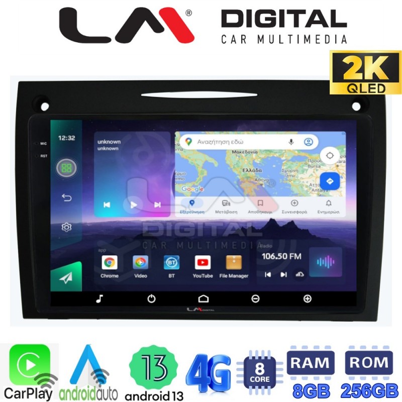 LM Digital - LM ZQ8096 GPS Οθόνη OEM Multimedia Αυτοκινήτου για Mercedes SLK (W171) (CarPlay/AndroidAuto/BT/GPS/WIFI/GPRS)