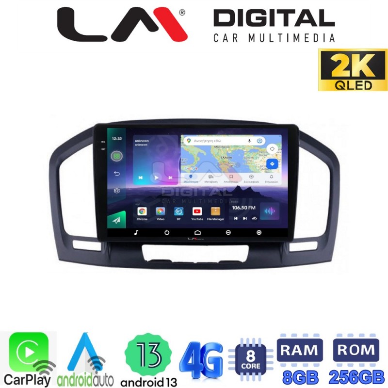 LM Digital - LM ZQ8114 GPS Οθόνη OEM Multimedia Αυτοκινήτου για OPEL INSIGNIA 2007-2013 (CarPlay/AndroidAuto/BT/GPS/WIFI/GPRS)