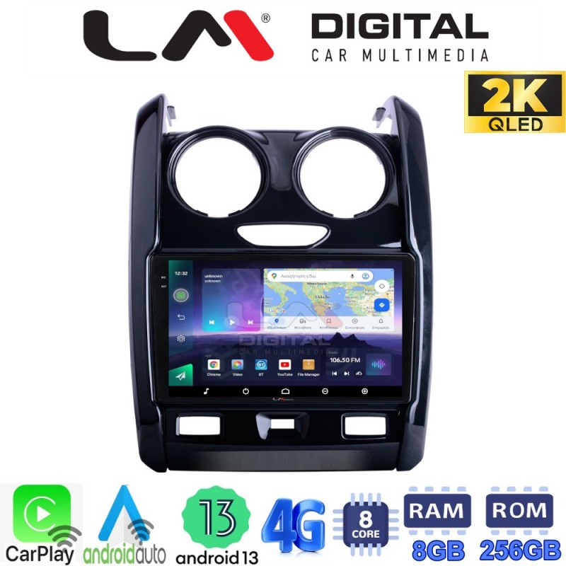 LM Digital - LM ZQ8158 GPS Οθόνη OEM Multimedia Αυτοκινήτου για DACIA DUSTER 2013&gt;2019 (CarPlay/AndroidAuto/BT/GPS/WIFI/GPRS)