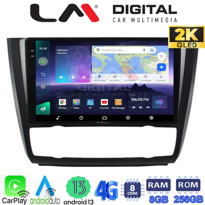 LM Digital - LM ZQ8170B GPS Οθόνη OEM Multimedia Αυτοκινήτου για BMW σειρά 1 (E81 - E82 - E87 -E88) (CarPlay/AndroidAuto/BT/GPS/WIFI/GPRS)