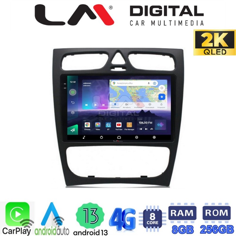 LM Digital - LM ZQ8171 GPS Οθόνη OEM Multimedia Αυτοκινήτου για MERCEDES C (W203) - CLK (W208) (CarPlay/AndroidAuto/BT/GPS/WIFI/GPRS)