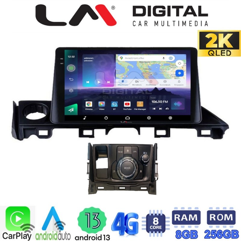 LM Digital - LM ZQ8214 GPS Οθόνη OEM Multimedia Αυτοκινήτου για Mazda 6 2017 &gt; 2020 (CarPlay/AndroidAuto/BT/GPS/WIFI/GPRS)